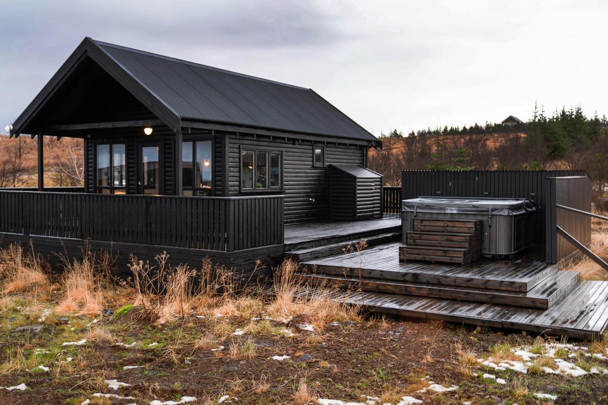 Cozy Cabin Near Golden Circle With Panoramic Views 모스펠스바이르 외부 사진